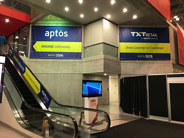 Aptos at NRF: Escalators